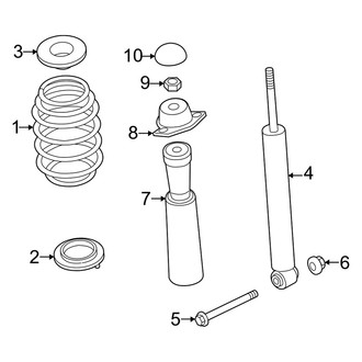 Audi OE - Rear Suspension - Shocks & Components (W/O Electornic Damping)