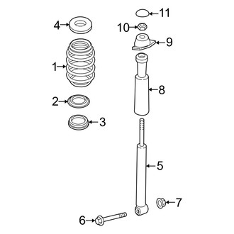 Audi OE - Rear Suspension - Shocks & Components (With Electronic Damping), (Premium Plus / Prestige)