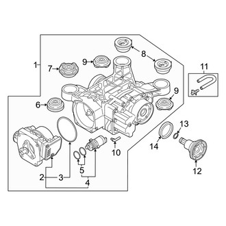 Audi OE - Rear Suspension - Axle & Differential (Axle Code: TUJ, TUH, VLA)