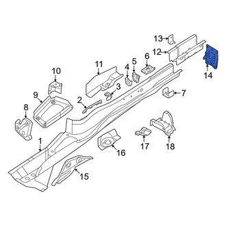 Audi OE - Rear Right Frame Rail End