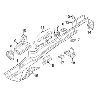 Audi OE - Rear Body & Floor - Floor Side Members (Passenger Side)