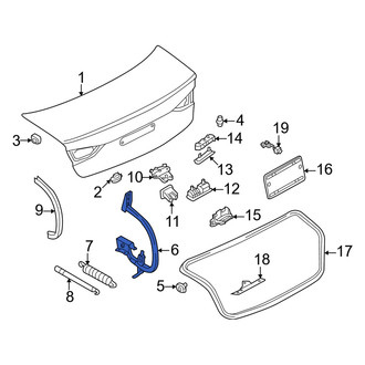 Audi OE - Rear Left Deck Lid Hinge