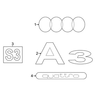 Audi OE - Trunk Lid - Exterior Trim
