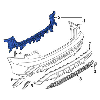 Audi OE - Front Right Bumper Cover Support Rail