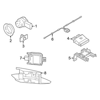 Audi OE - Rear Bumper - Electrical Components