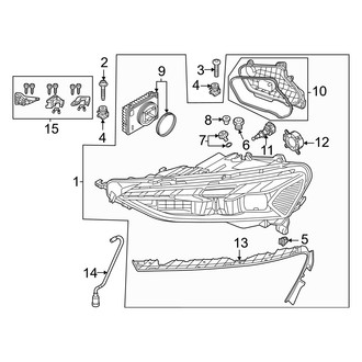 Audi OE - Front Lamps - Headlamp Components