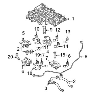Audi OE - Cooling - Hoses & Lines (Solenoid Valve for Coolant Circuit)