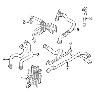 Audi OE - Cooling - Hoses & Lines (Left/Center)