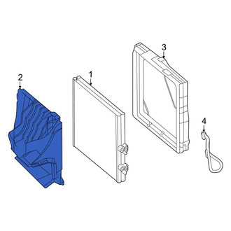 Audi OE - A/C Condenser Duct