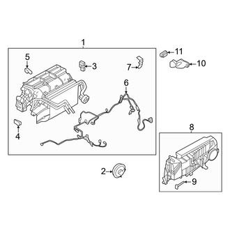 Audi OE - Air Conditioner & Heater - Evaporator & Heater Components