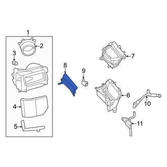 Audi OE - Front Upper Instrument Panel Air Duct