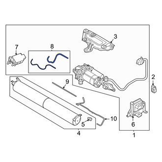 Audi OE - Front Air Suspension Compressor Line