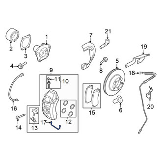 Audi OE - Front Left Brake Hydraulic Line