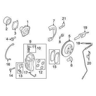 Audi OE - Front Suspension - Brake Components