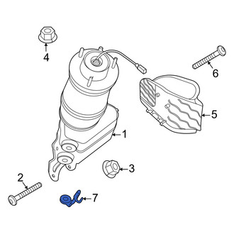 Audi OE - Left Air Suspension Compressor Line Clamp