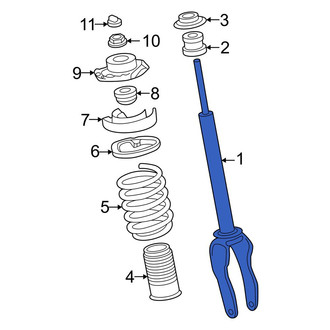 Audi OE - Front Left Suspension Shock Absorber