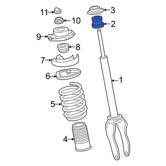 Audi OE - Suspension Shock Absorber Mount Cap