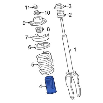 Audi OE - Front Suspension Shock Absorber Bellows