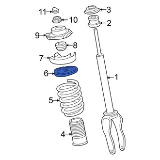 Audi OE - Front Upper Coil Spring Retainer