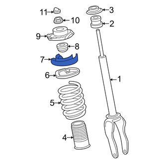 Audi OE - Front Coil Spring Insulator