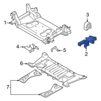 Audi OE - Front Left Suspension Subframe Reinforcement Bracket