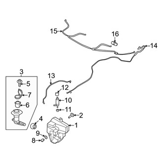 Audi OE - Windshield - Washer Components