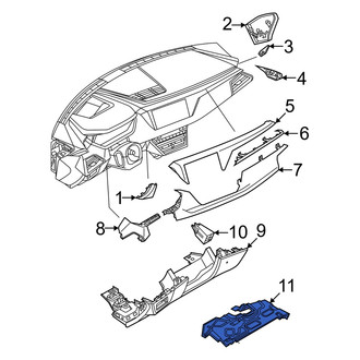Audi OE - Right Instrument Panel Knee Bolster