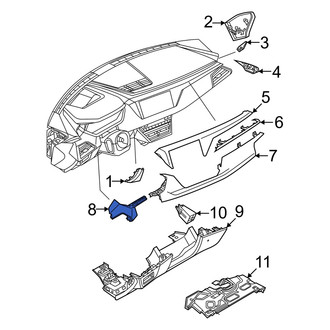 Audi OE - Left Lower Instrument Panel Trim Panel