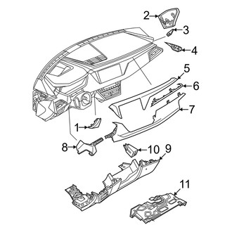 Audi OE - Instrument Panel Components (Lower Trim & Components)