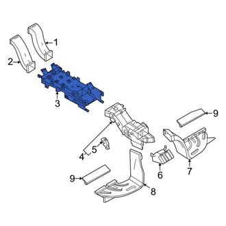 Audi OE - Front Lower HVAC Duct Adapter