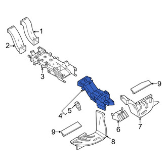 Audi OE - Front Lower HVAC Duct Adapter
