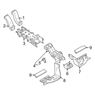 Audi OE - Instrument Panel - Ducts (Lower)