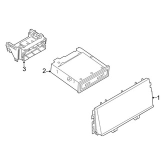 Audi OE - Instrument Panel - Sound System (Receiver & Display)