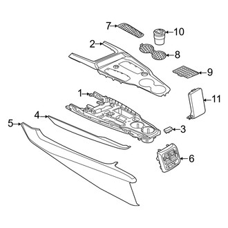 Audi OE - Center Console (Upper Components)
