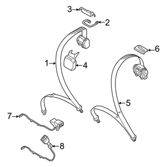 Audi OE - Restraint Systems - Rear Seat Belts