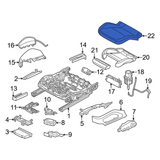 Audi OE - Front Left Seat Cover