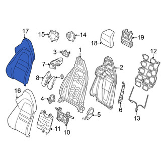 Audi OE - Front Left Seat Back Cushion Cover