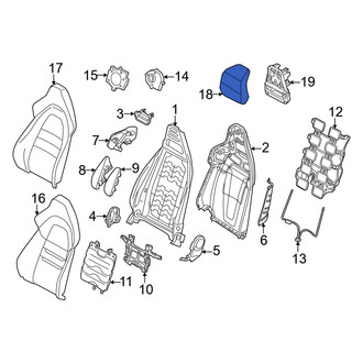 Audi OE - Rear Left Headrest