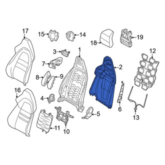 Audi OE - Front Upper Seat Back Panel