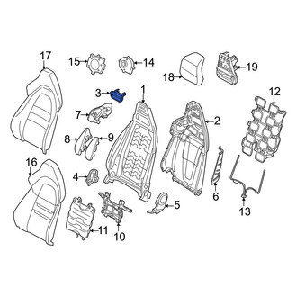 Audi OE - Front Upper Seat Back Panel