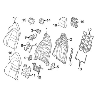 Audi OE - Seats - Front Seat Components (Seat Back)