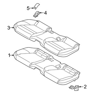 Audi OE - Seats - Rear Seat Components (Seat Cushion and Components)