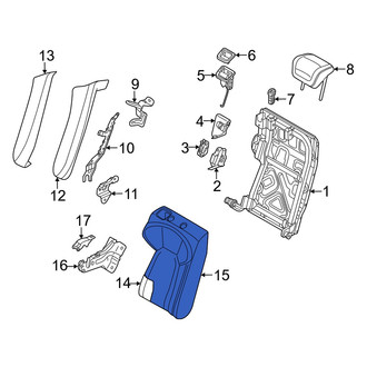 Audi OE - Rear Right Seat Back Cushion Cover