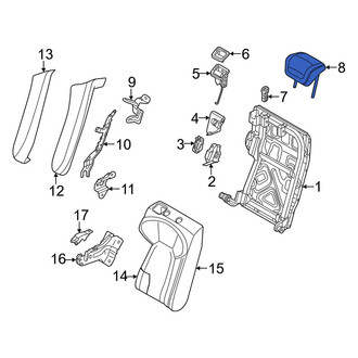 Audi OE - Rear Left Headrest