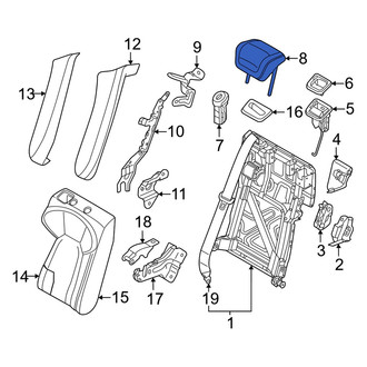 Audi OE - Rear Left Headrest