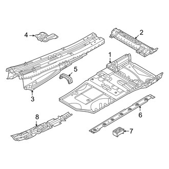 Audi OE - Pillars, Rocker & Floor - Floor & Rails