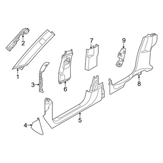 Audi OE - Pillars, Rocker & Floor - Interior Trim