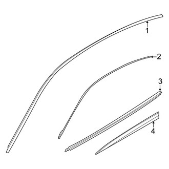 Audi OE - Front Door - Exterior Trim