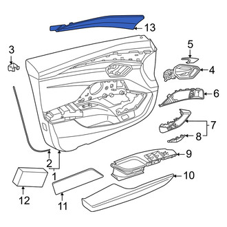 Audi OE - Front Left Door Trim Molding