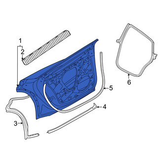 Audi OE - Rear Left Door Shell